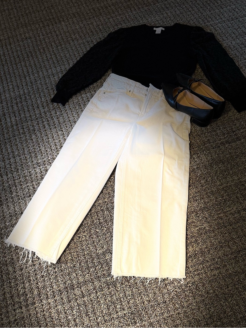 White Wide-Leg women’s jeans